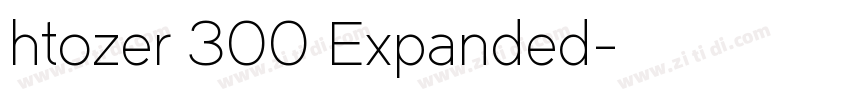 htozer 300 Expanded字体转换